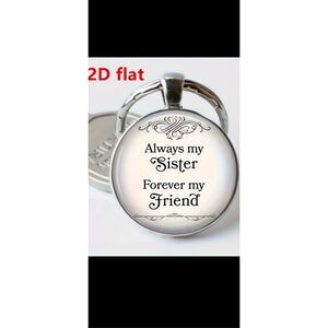 Always My Sister Forever My Friend Keychain Gift Idea